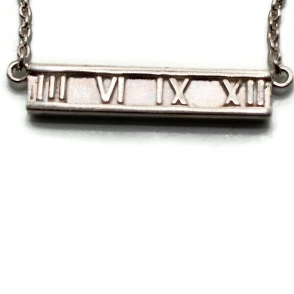 Authentic Tiffany & Co Atlas Bar Necklace - Picture 3 of 11